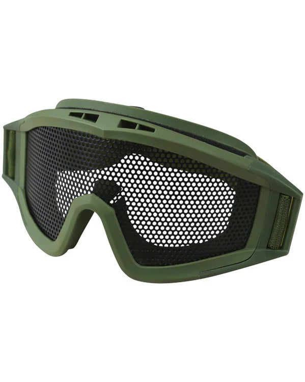 Kombat Tactical Mesh Goggles Green
