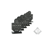 FMA Set of Aluminum Targets Type B, 6 pcs - Black