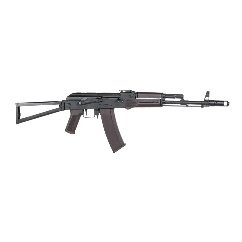 Specna Arms STARTER PACK Set SA AK-74S Gen2 (SA-J74 CORE HAL ETU) – Black / Plum