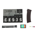 Specna Arms STARTER PACK Set SA AK-74S Gen2 (SA-J74 CORE HAL ETU) – Black / Plum