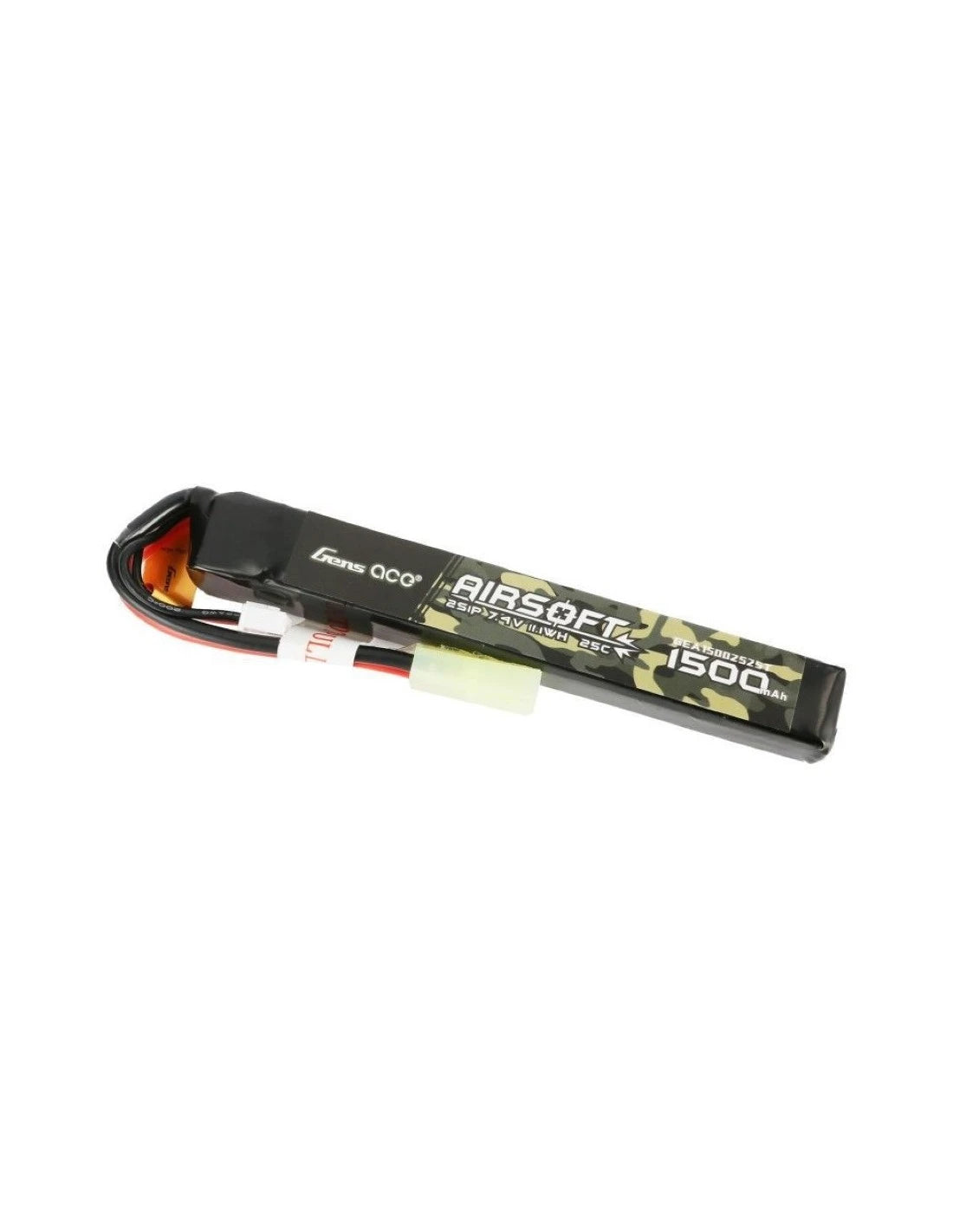Battery Li-Po 7.4V 1500mAh 25C 115x15x16mm - Mini Tamiya