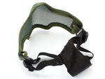 Face protecting STRIKE mask with mesh - jungle