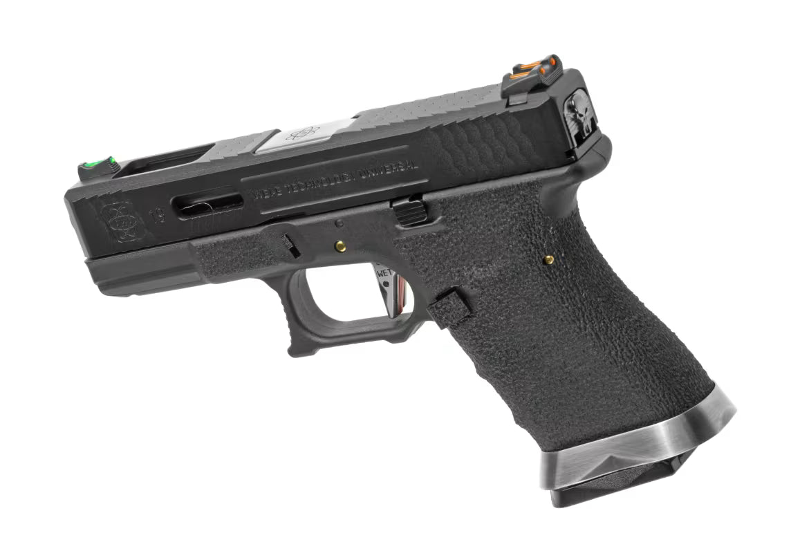 G-Force 19 BK Silver Barrel Metal Version GBB - Black
