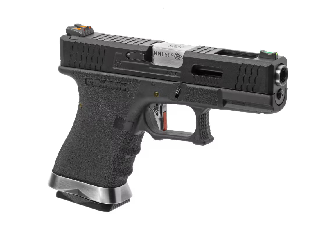 G-Force 19 BK Silver Barrel Metal Version GBB - Black