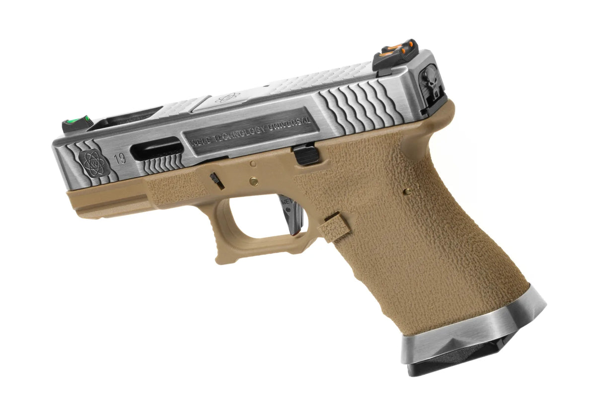 G-Force 19 SV Silver Barrel Metal Version GBB - Desert