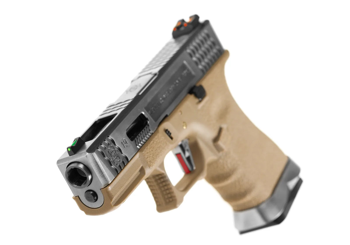 G-Force 19 SV Silver Barrel Metal Version GBB - Desert