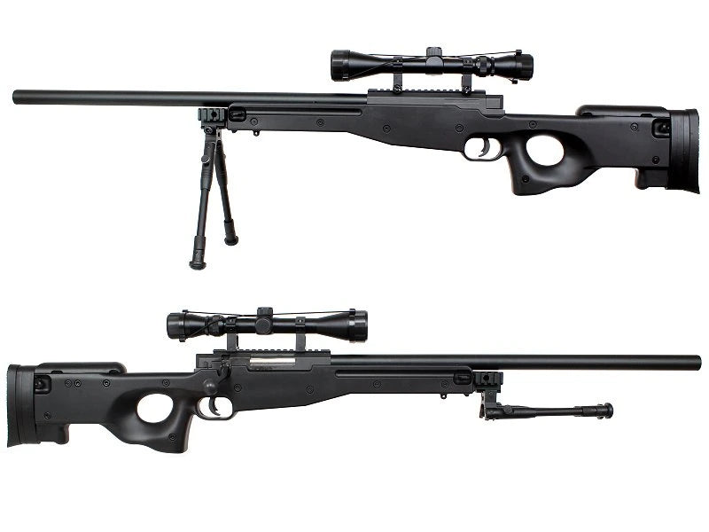 Airsoft sniper L96 (MB01C) + scope + bipod - black