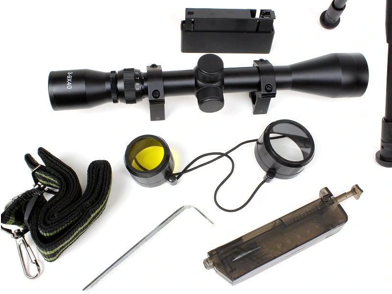 Airsoft sniper L96 (MB01C) + scope + bipod - black